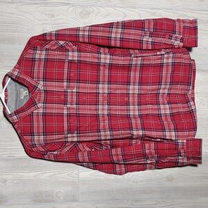 LL BEAN Furry Fleece Lined Flannel